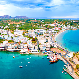 Bruisende badplaats Chersonissos